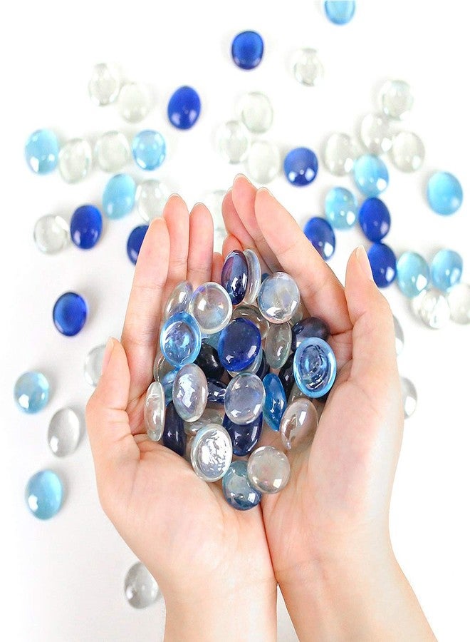 Aakriti Glass Gem Stone, Flat Round Marbles Aquarium Pebbles for Vase Fillers, Table Scatter, Landscaping, Aquarium Fish Tank, Crystal Rocks Approx 200 Pcs (Glass Gemstone Multi) - Image 4